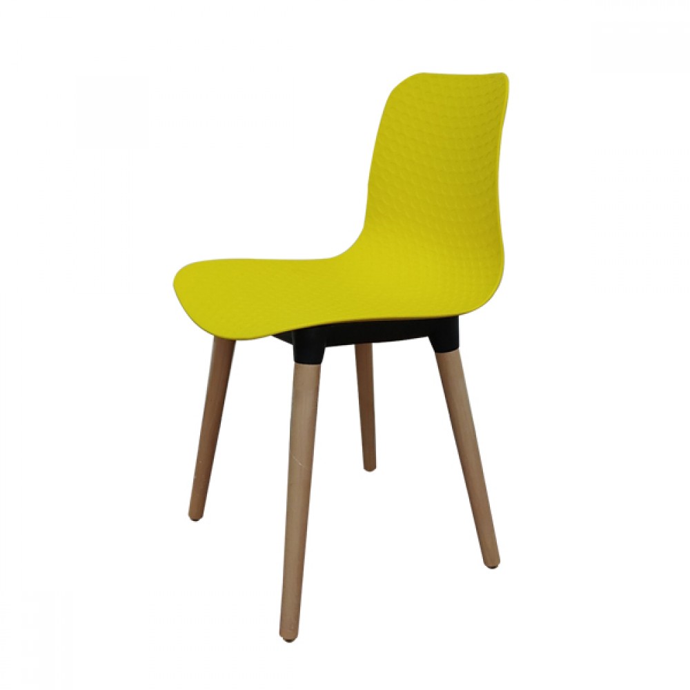 思齊造型餐椅-黃色