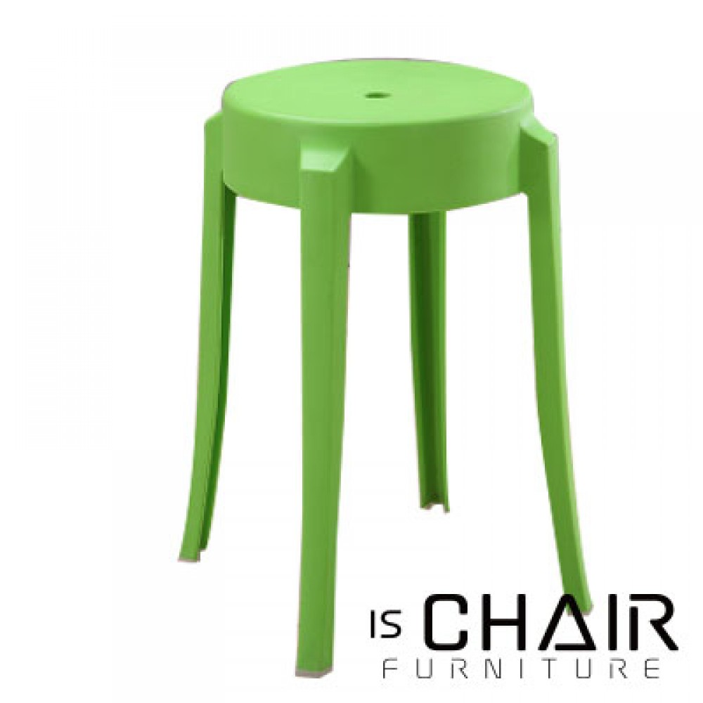 簡約塑料凳-綠