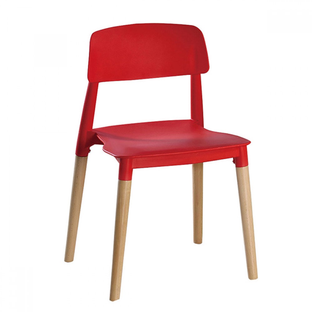 智喜紅色餐椅