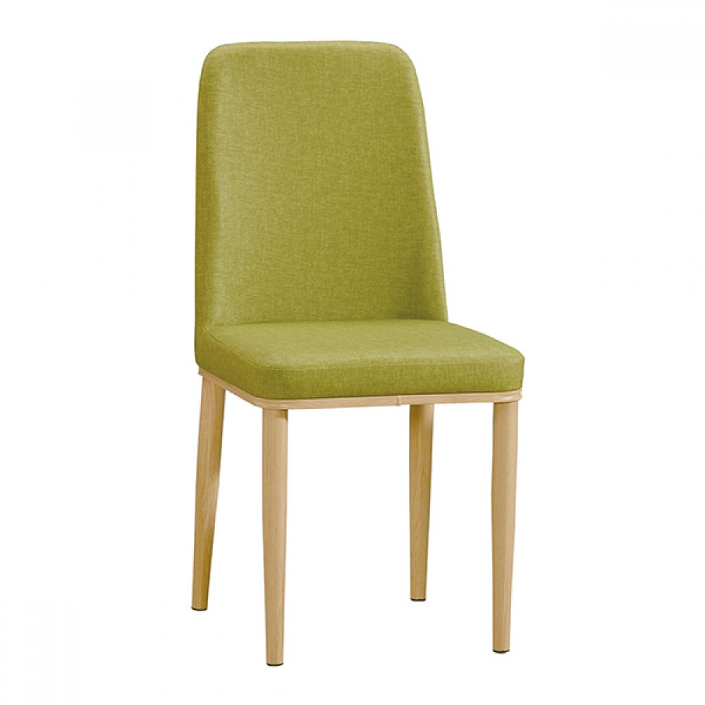 坦菲綠色皮餐椅