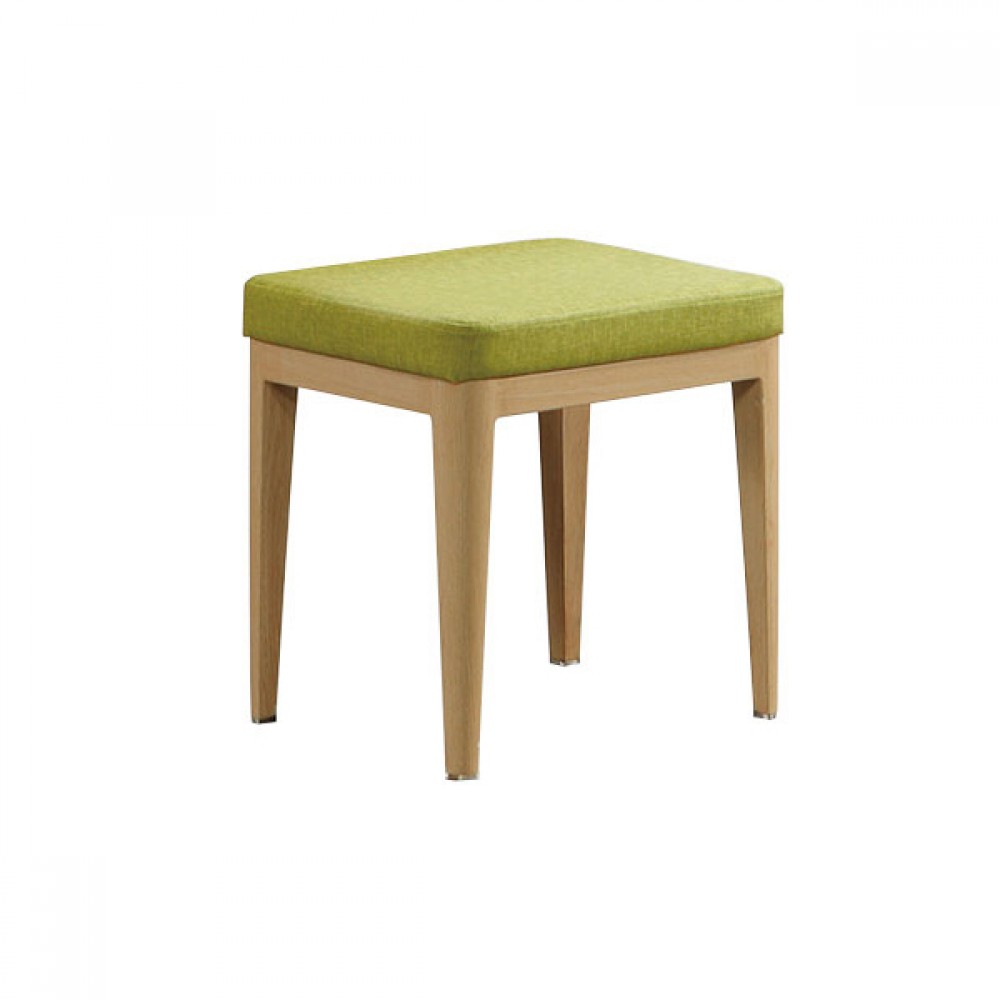 麥莎綠色布椅凳