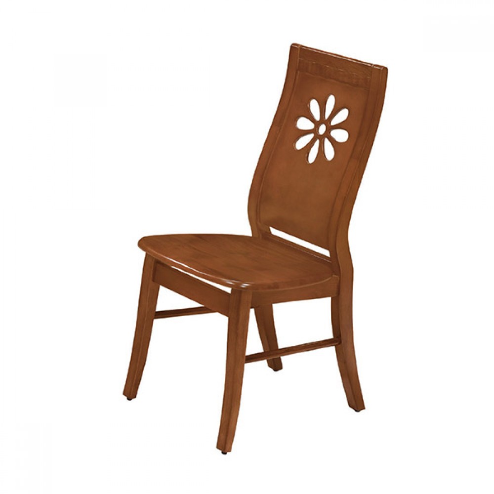 太陽花柚木色餐椅