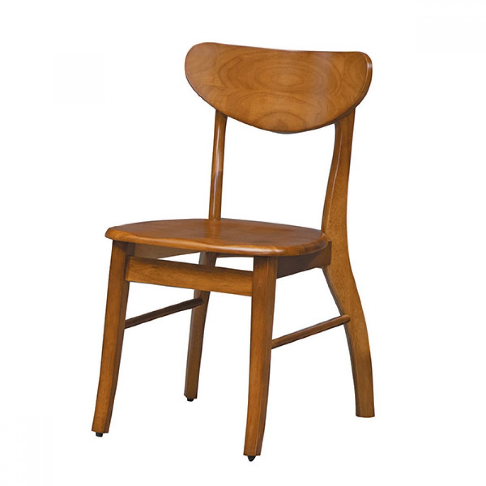 本色木面餐椅-可疊