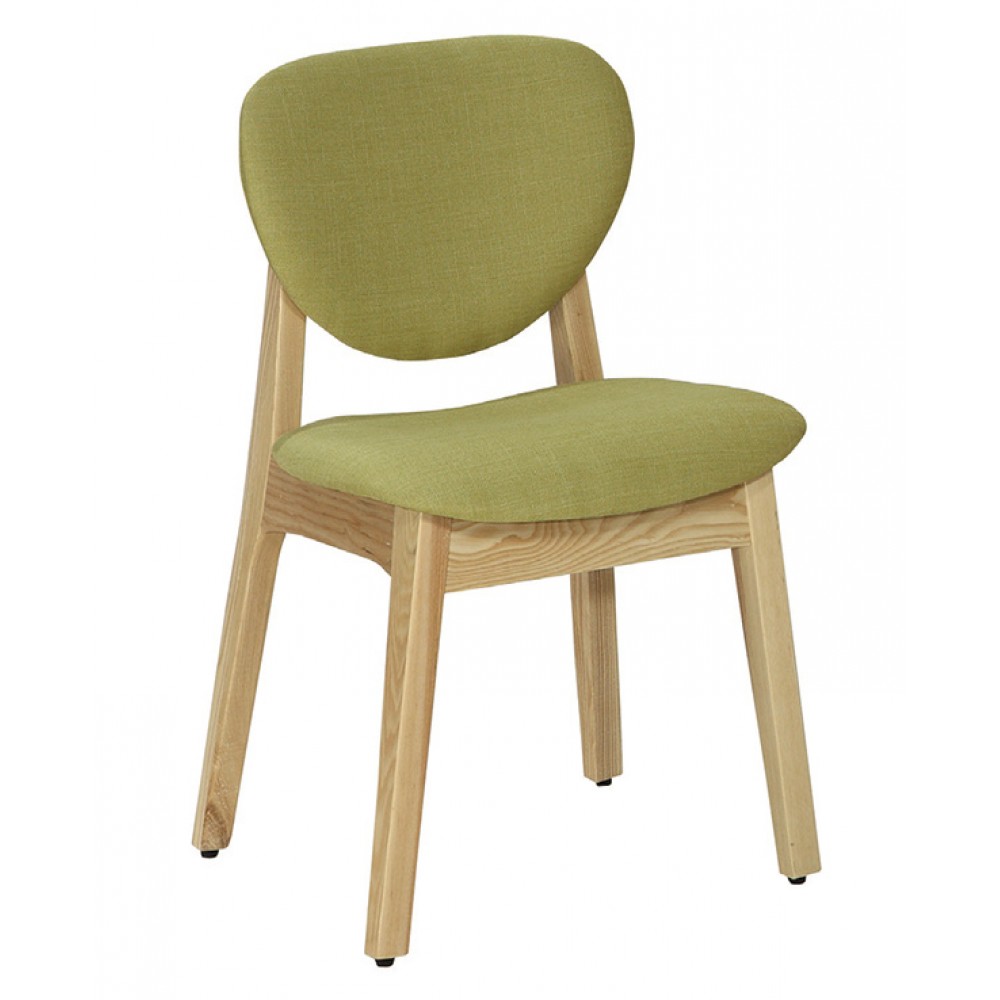 歐娜栓木綠布實木餐椅