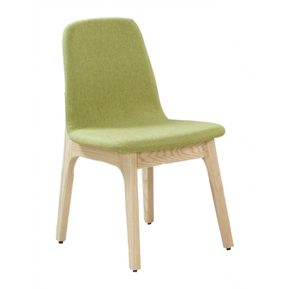 葛麗絲栓木綠色布餐椅
