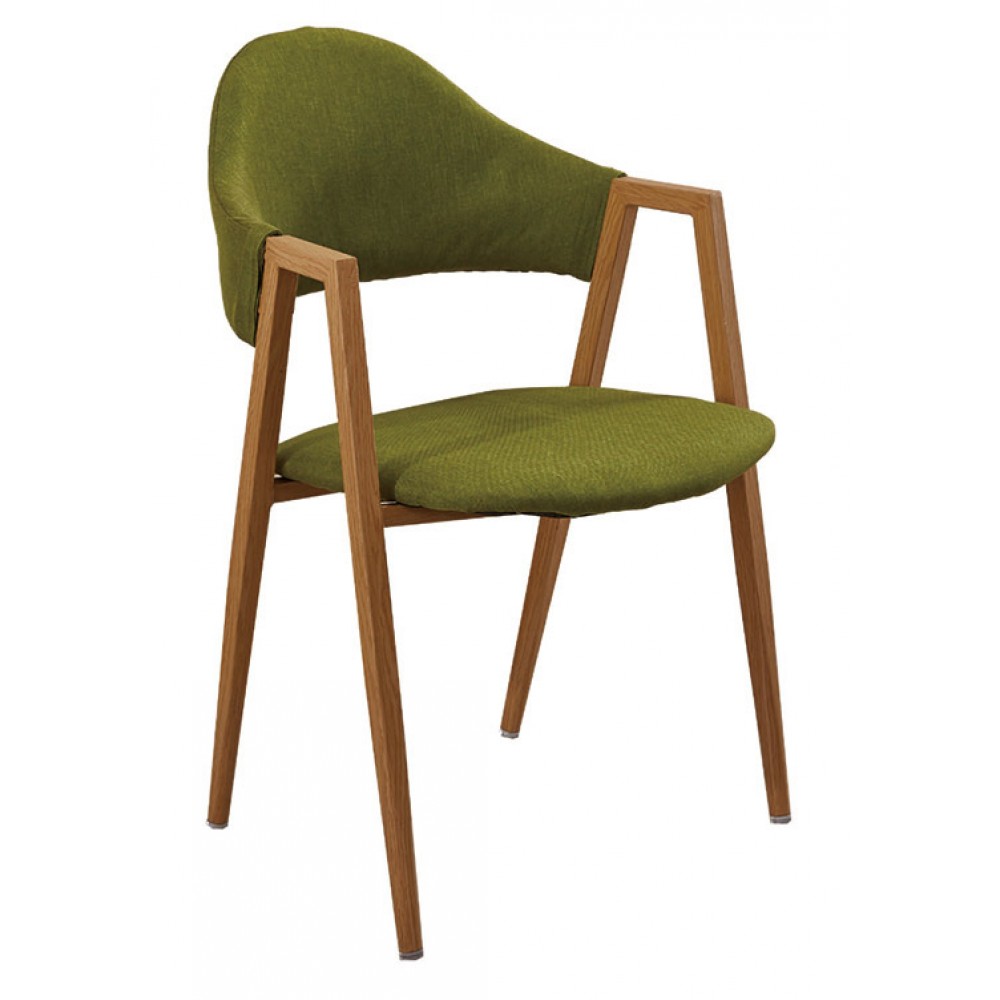 韋德本色綠布鐵藝餐椅