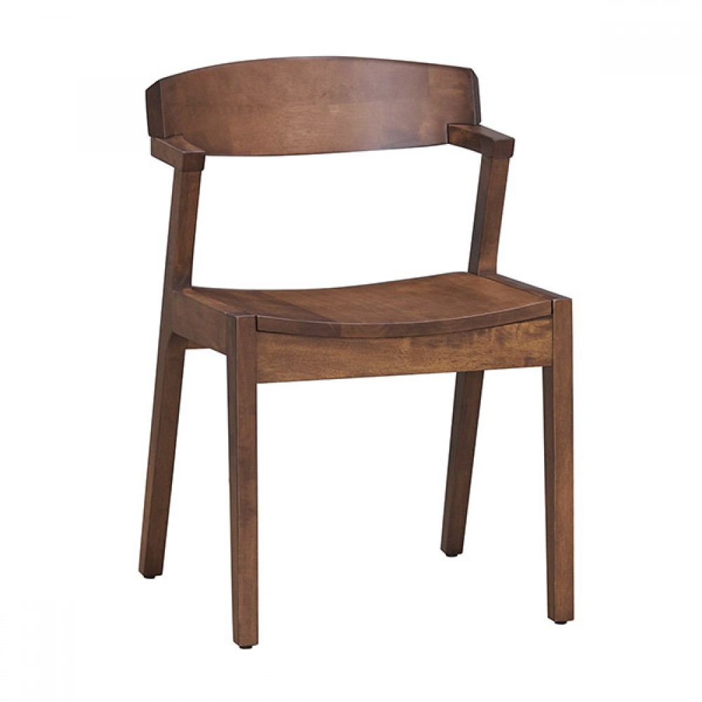 六本木實木餐椅-胡桃色