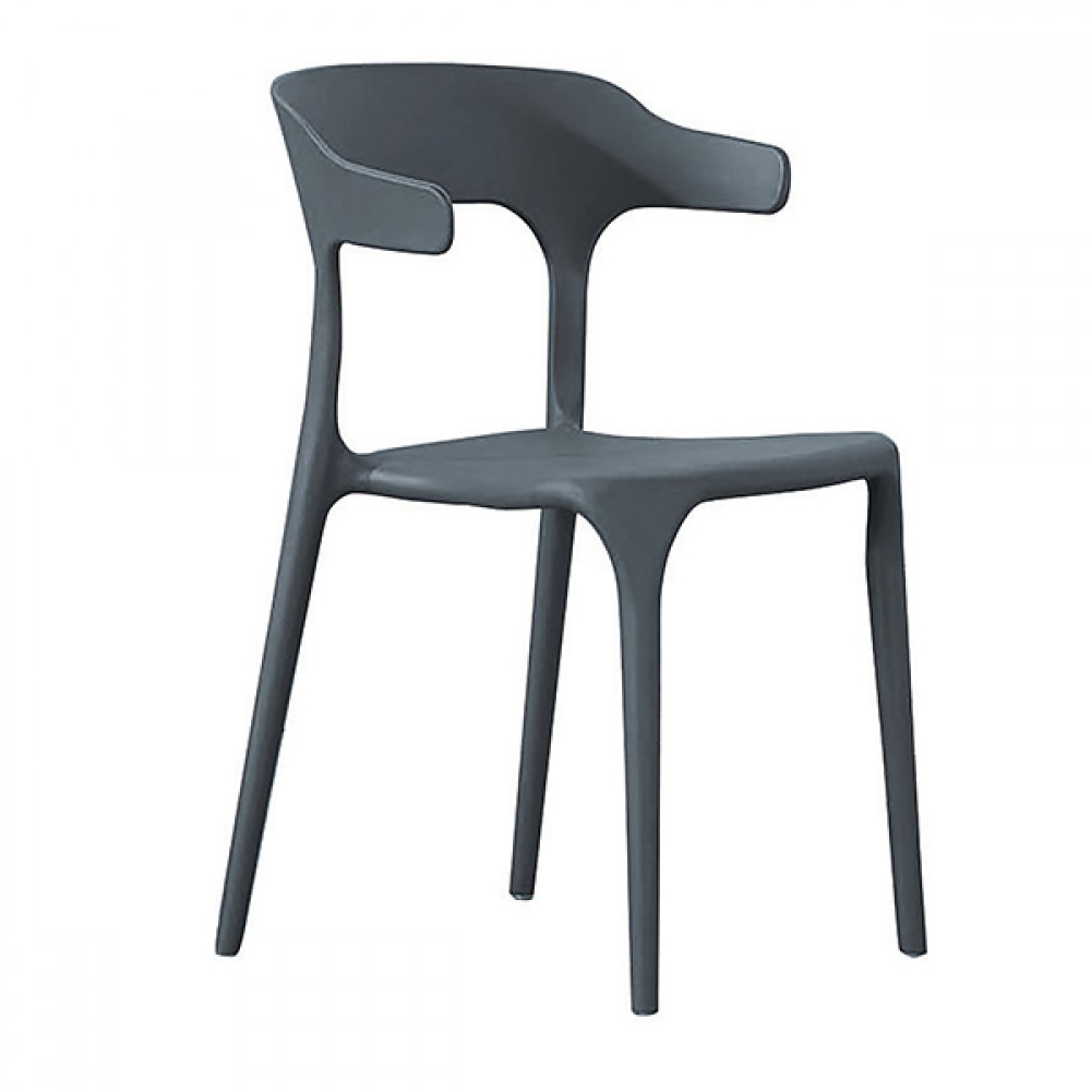 晴雷造型餐椅-灰色