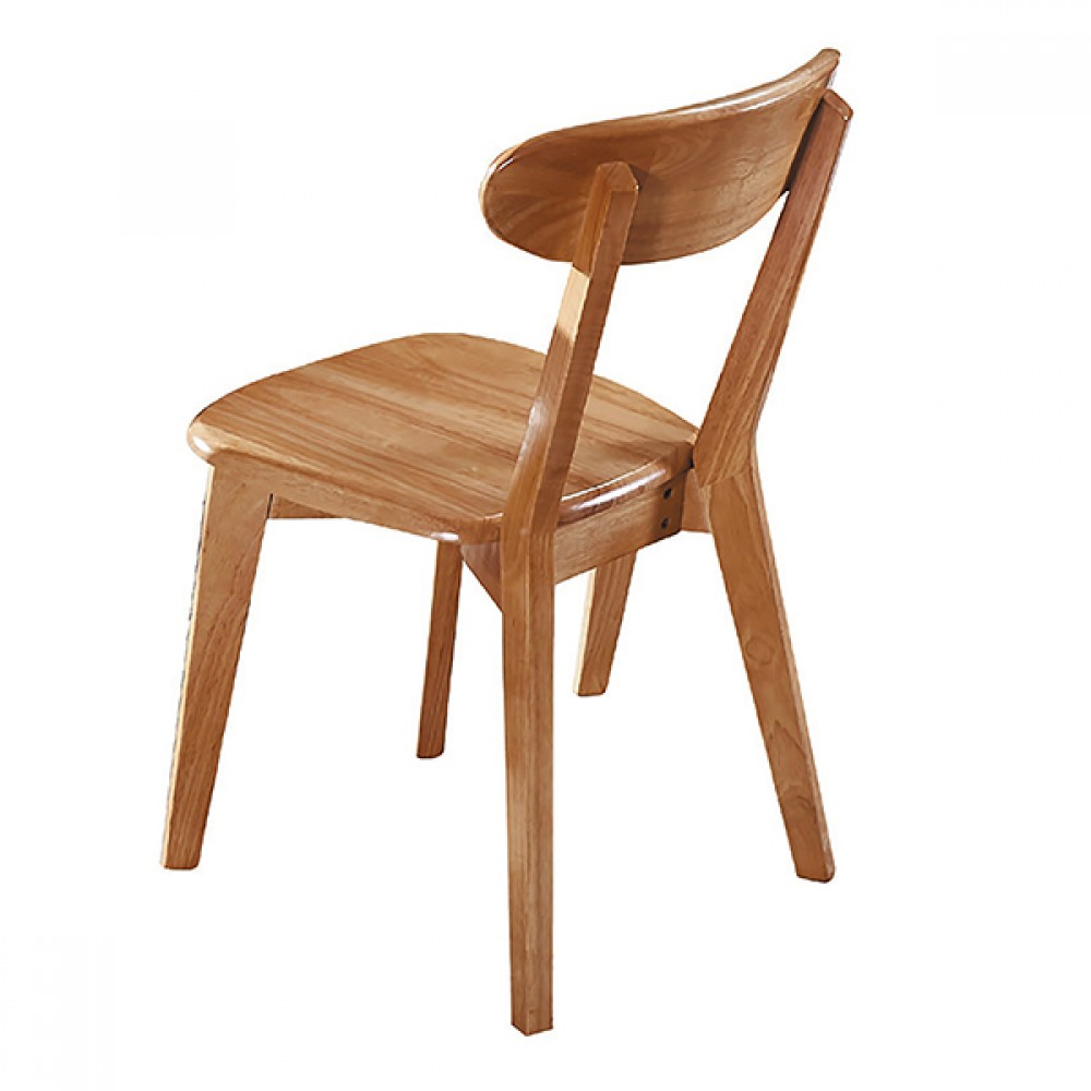 里科本色原木餐椅