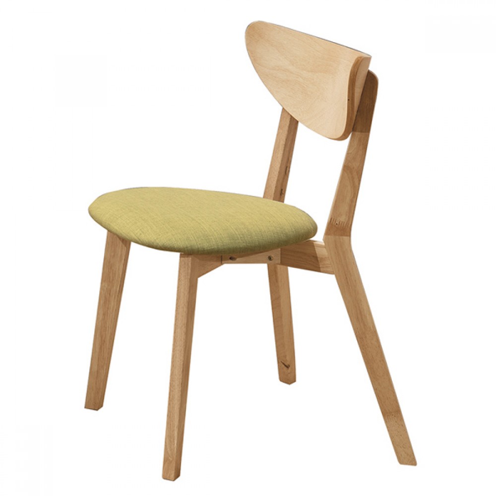 馬可本色餐椅-綠布