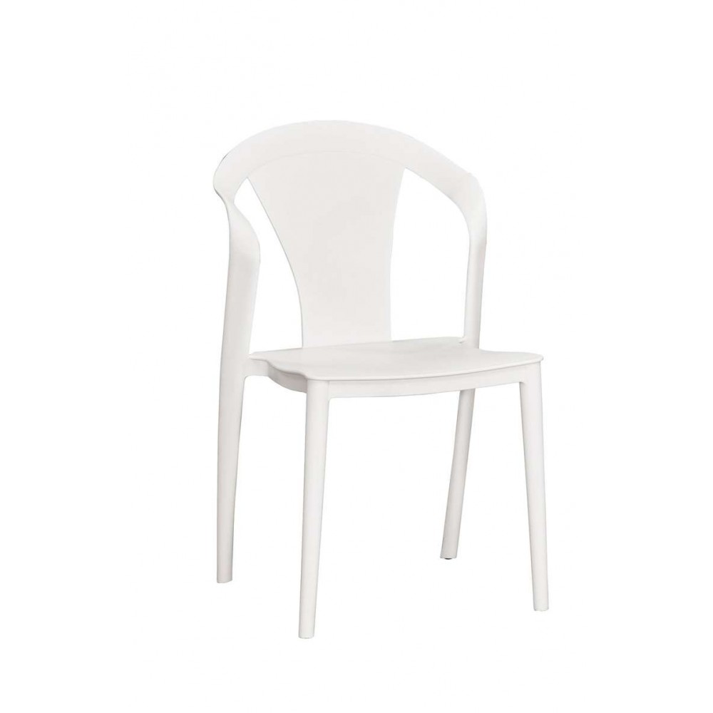莫林白色餐椅