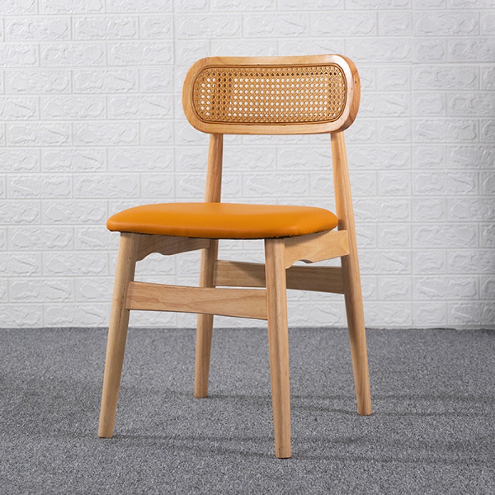 田中橘皮實木餐椅
