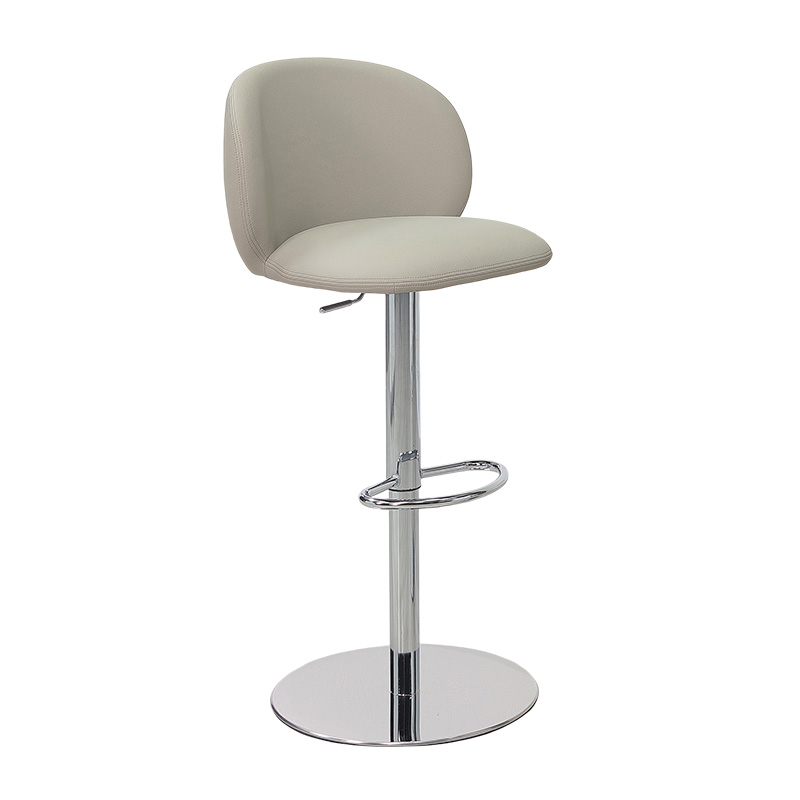 尼斯升降吧椅-米白