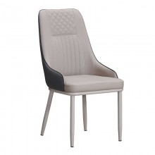 鉑興貓抓皮餐椅-淺灰色