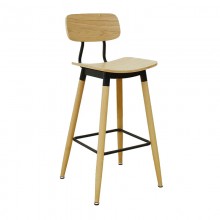 高爾吧台椅-木面(坐高73cm)