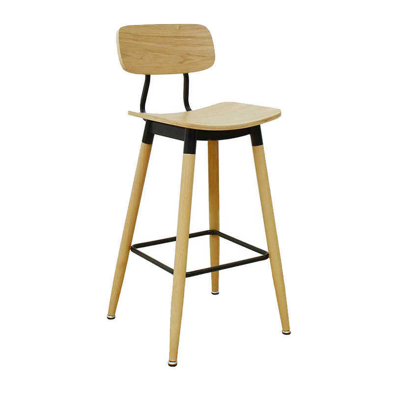 高爾吧台椅-木面(坐高73cm)