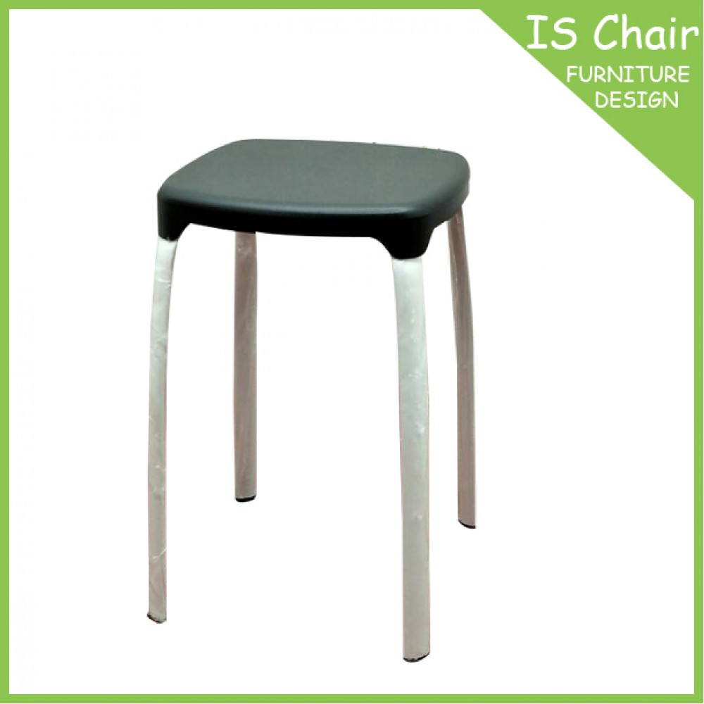 安格斯 彩色塑料椅(黑色)-(S-7011)