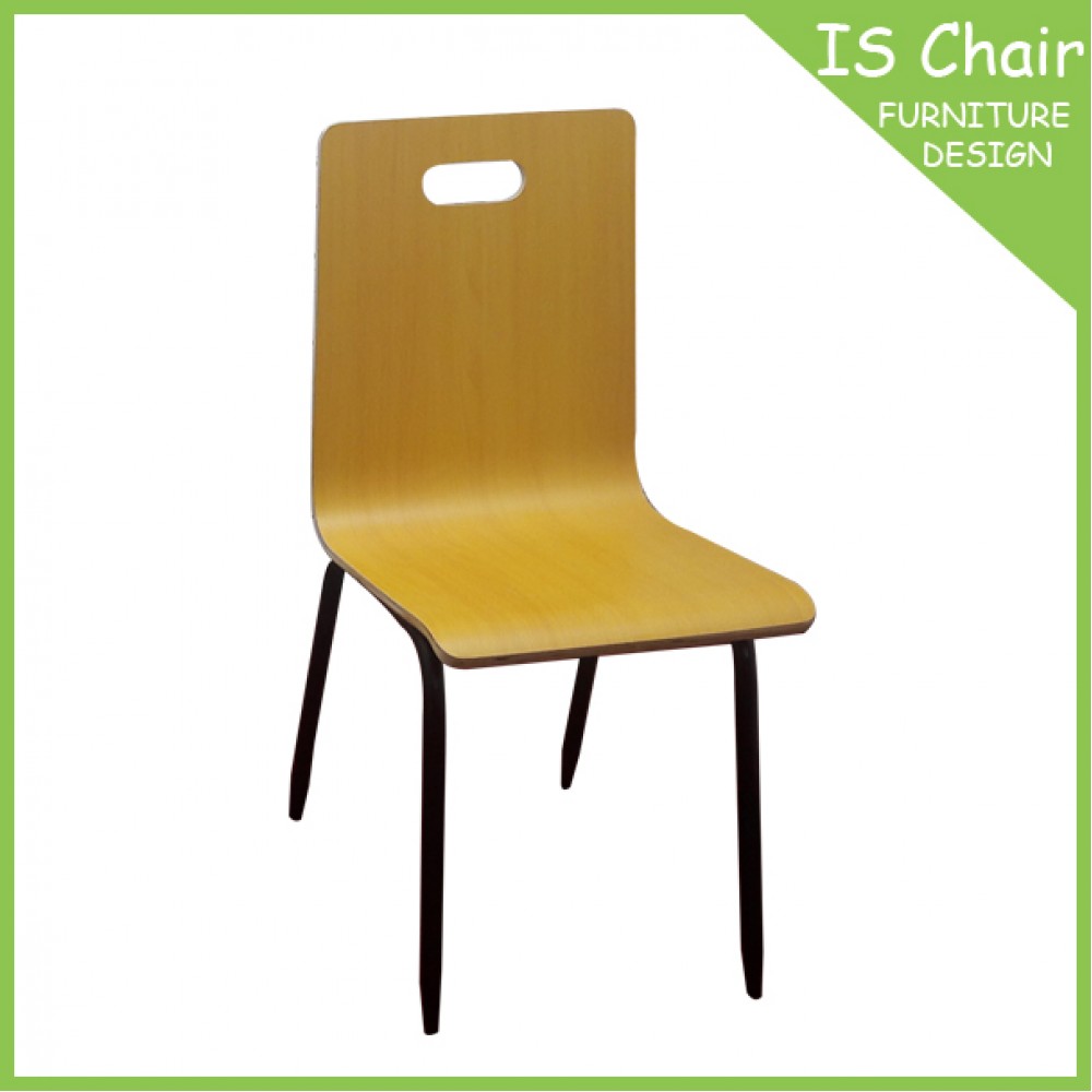 黃木木紋曲木椅