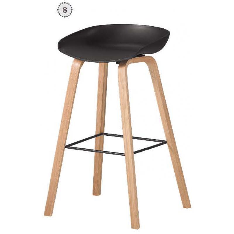 伊絲吧椅-黑-60cm