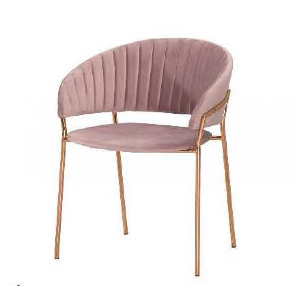 迪爾餐椅-粉色布