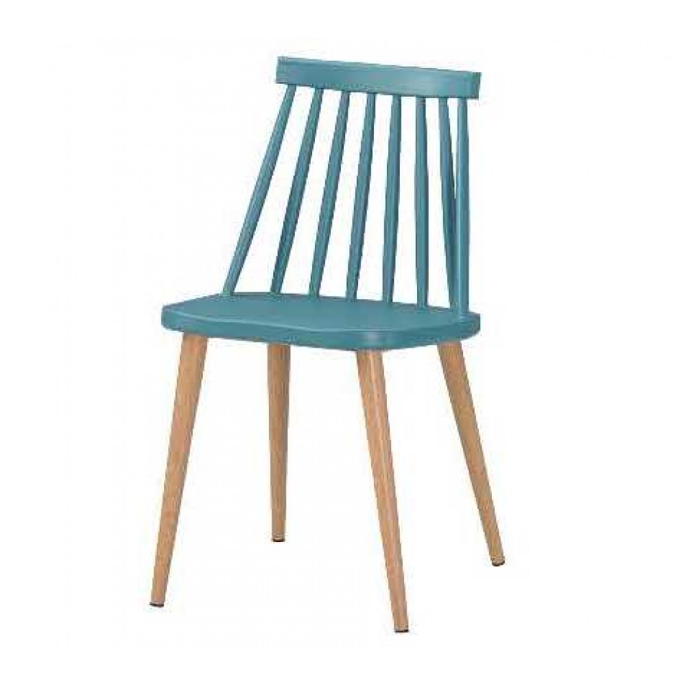 艾美造型餐椅-藍