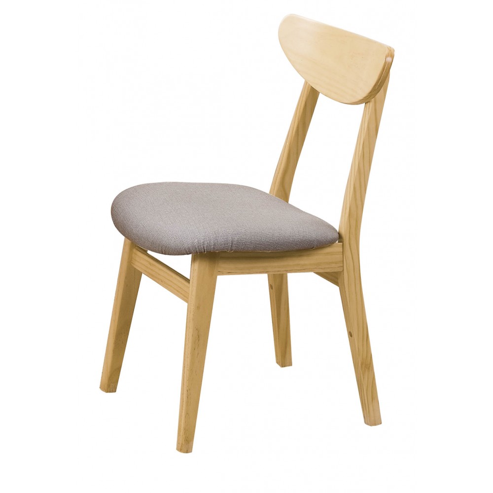 紐松木原木餐椅